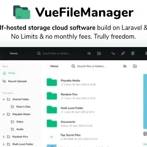 دانلود اسکریپت Vue File Manager اسکریپت مدیریت فایل آنلاین Laravel