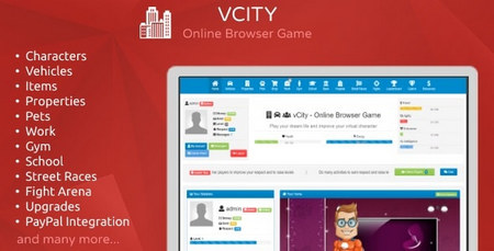 دانلوداسکریپت بازی آنلاین زندگی مجازی vCity