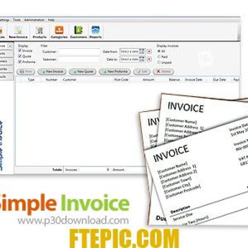 [نرم افزار] دانلود Simple Invoice v3.25.0.5 - نرم افزار مدیریت فاکتور ها و مشتریان در کسب و کارهای کوچک