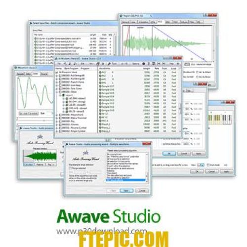 [نرم افزار] دانلود FMJ-Software Awave Studio v11.7 x64 + v11.6 x86 - نرم افزار ویرایش و تبدیل فرمت فایل های صوتی